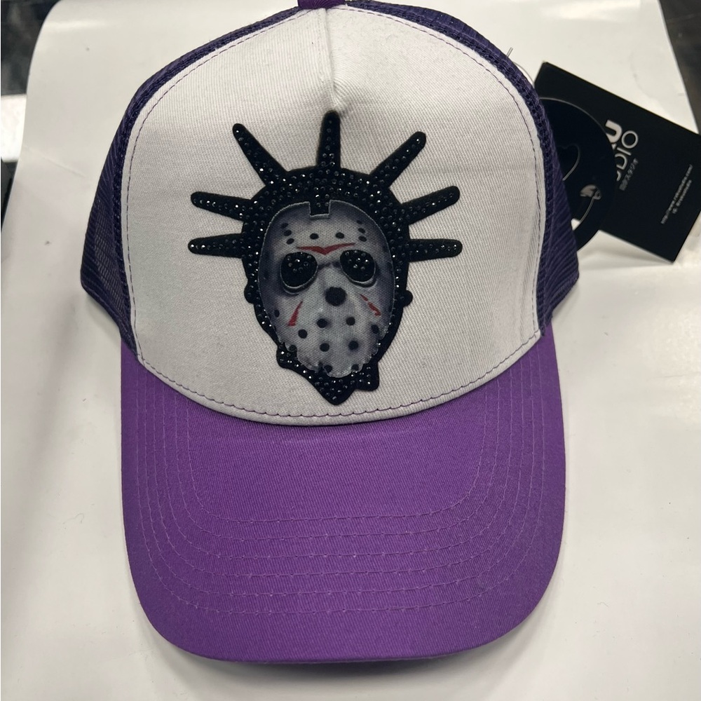 Roku Ghost Town Purple and White Trucker Hat